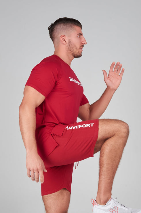 Modal Core Fitted Tee / Red